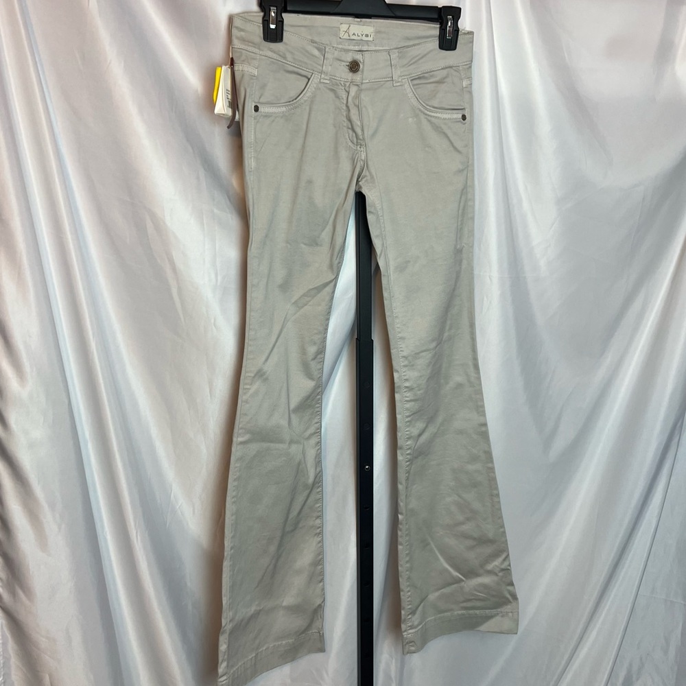 Alysi Cream Khaki Pants, size 2 NWT